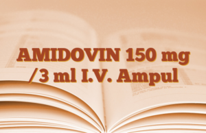 AMIDOVIN 150 mg /3 ml I.V. Ampul