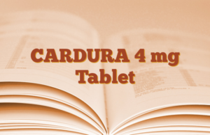 CARDURA 4 mg Tablet