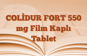 COLİDUR FORT 550 mg Film Kaplı Tablet
