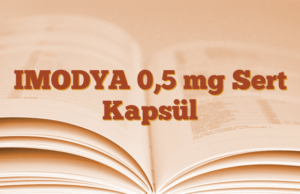 IMODYA 0,5 mg Sert Kapsül