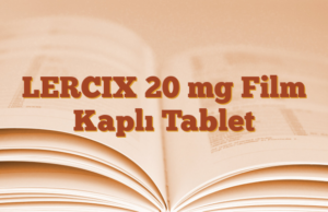 LERCIX 20 mg Film Kaplı Tablet