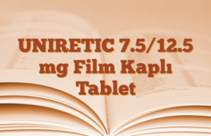 UNIRETIC 7.5/12.5 mg Film Kaplı Tablet