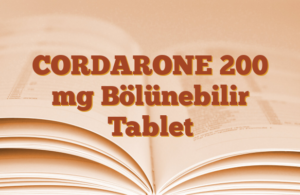 CORDARONE 200 mg Bölünebilir Tablet