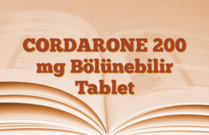 CORDARONE 200 mg Bölünebilir Tablet