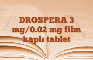 DROSPERA 3 mg/0.02 mg film kaplı tablet
