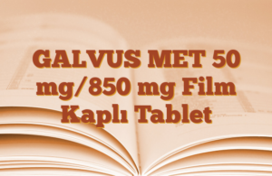 GALVUS MET 50 mg/850 mg Film Kaplı Tablet