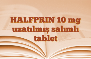 HALFPRIN 10 mg uzatılmış salımlı tablet