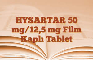 HYSARTAR 50 mg/12,5 mg Film Kaplı Tablet