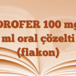 HİDROFER 100 mg/5 ml oral çözelti (flakon)
