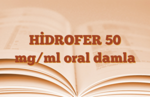 HİDROFER 50 mg/ml oral damla