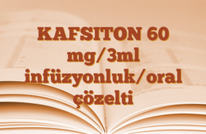 KAFSITON 60 mg/3ml infüzyonluk/oral çözelti