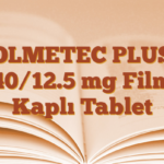 OLMETEC PLUS 40/12.5 mg Film Kaplı Tablet