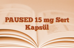 PAUSED 15 mg Sert Kapsül