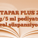 SETAPAR PLUS 250 mg/5 ml pediyatrik oral süspansiyon