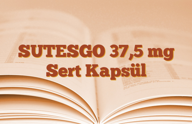 SUTESGO 37,5 mg Sert Kapsül